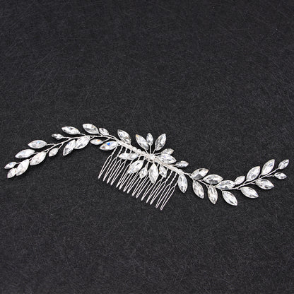 Handcrafted Glass Rhinestone Bridal Hair Comb