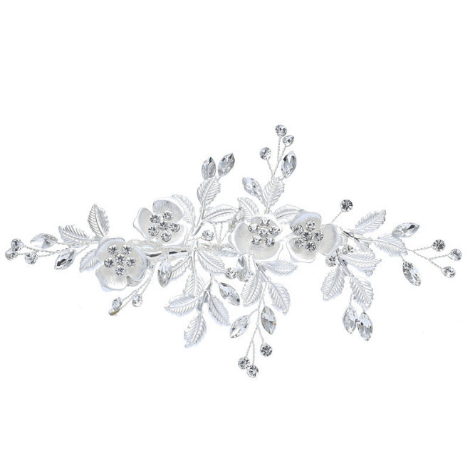 Trendy Pearl Embellished Alloy Hair Comb Bridal Hairpiece