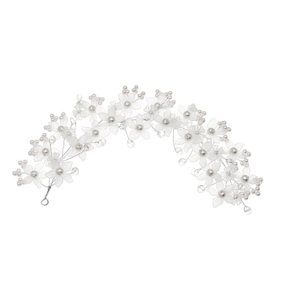 Handmade Pearl Flower Bridal Wedding Headband