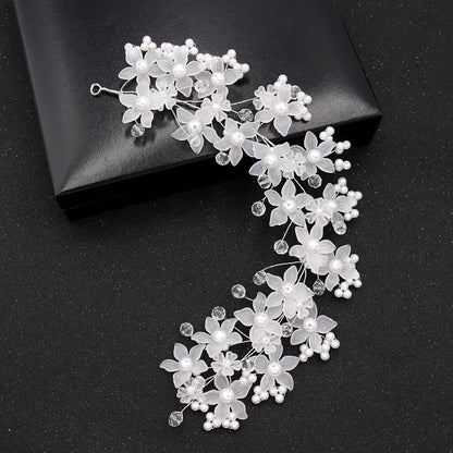 Handmade Pearl Flower Bridal Wedding Headband