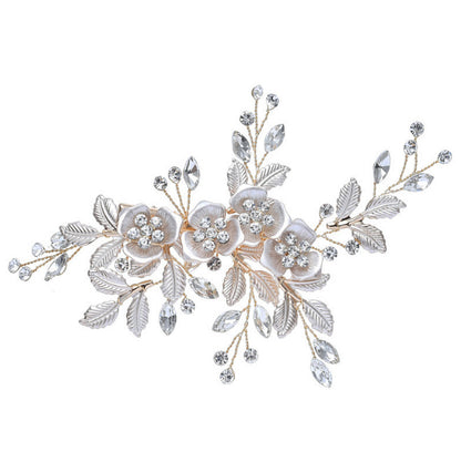 Trendy Pearl Embellished Alloy Hair Comb Bridal Hairpiece