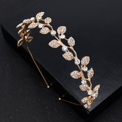Rhinestone Crown Bridal Headpiece Elegant Wedding Hair Accessory