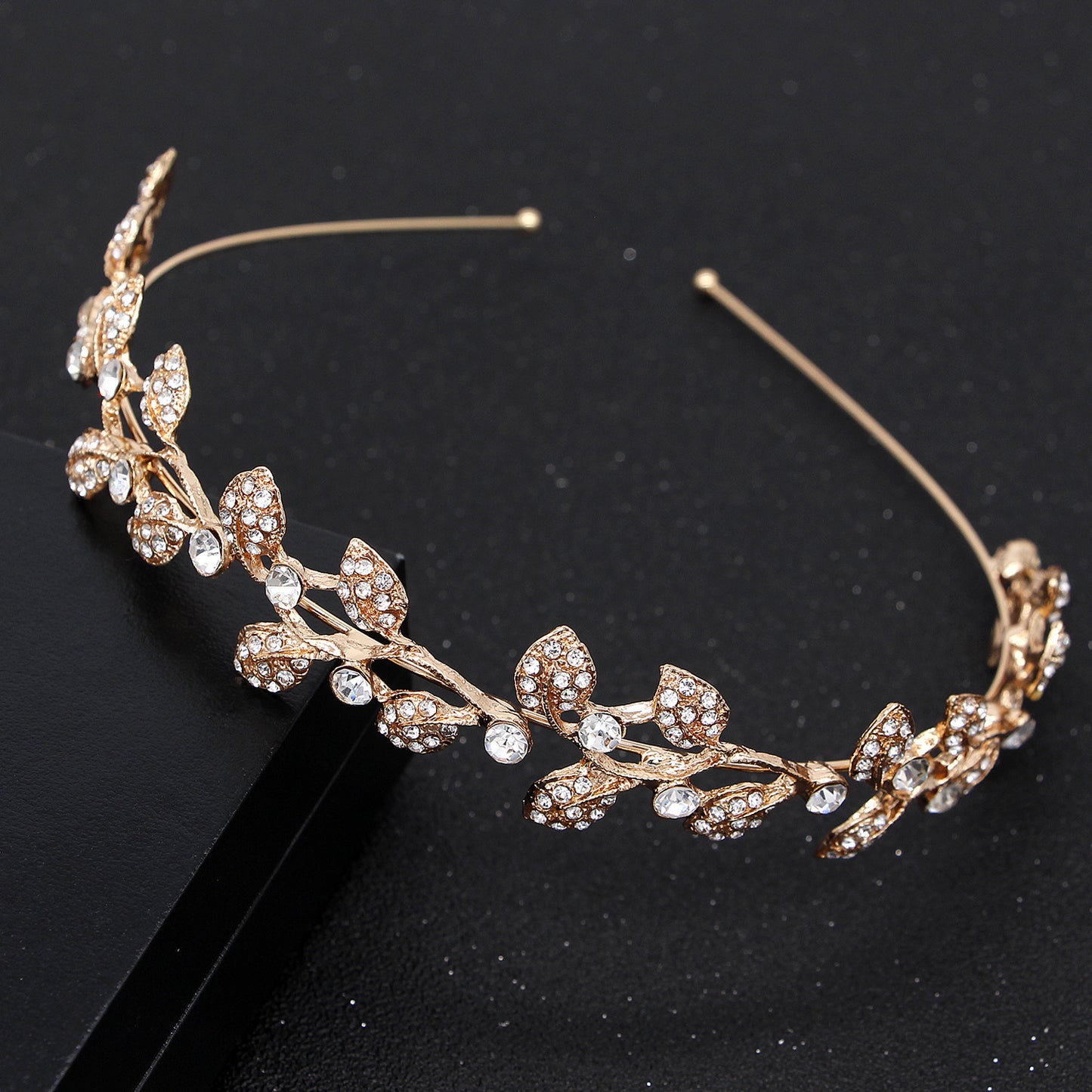 Rhinestone Crown Bridal Headpiece Elegant Wedding Hair Accessory