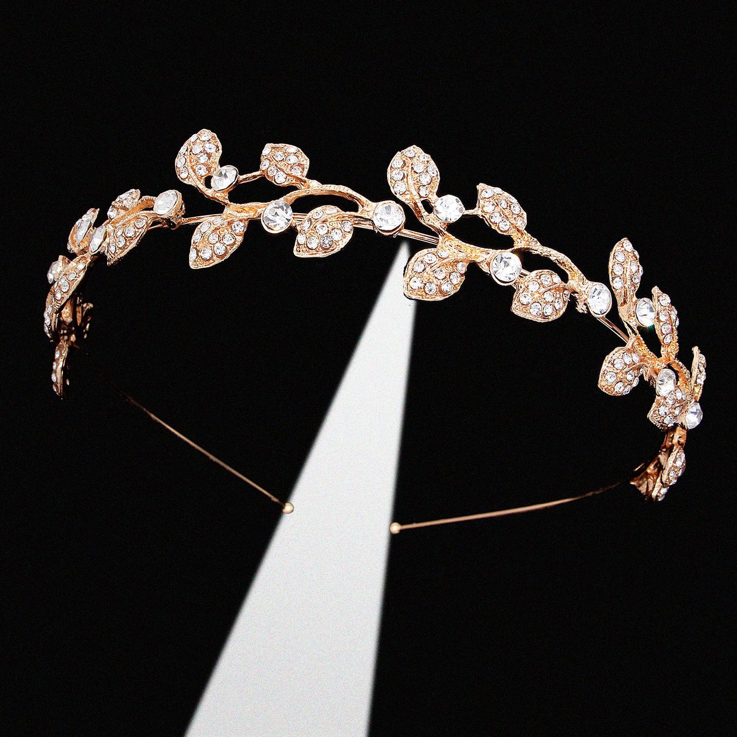Rhinestone Crown Bridal Headpiece Elegant Wedding Hair Accessory