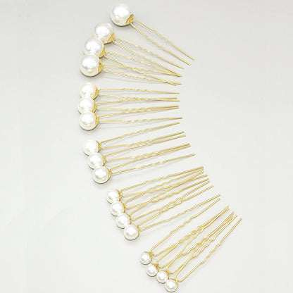 Vintage U Shaped Pearl Hairpins Bridal Accessories
