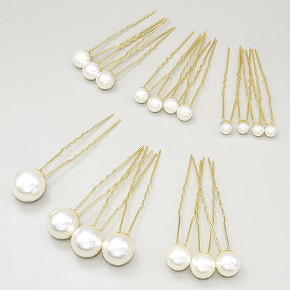 Vintage U Shaped Pearl Hairpins Bridal Accessories