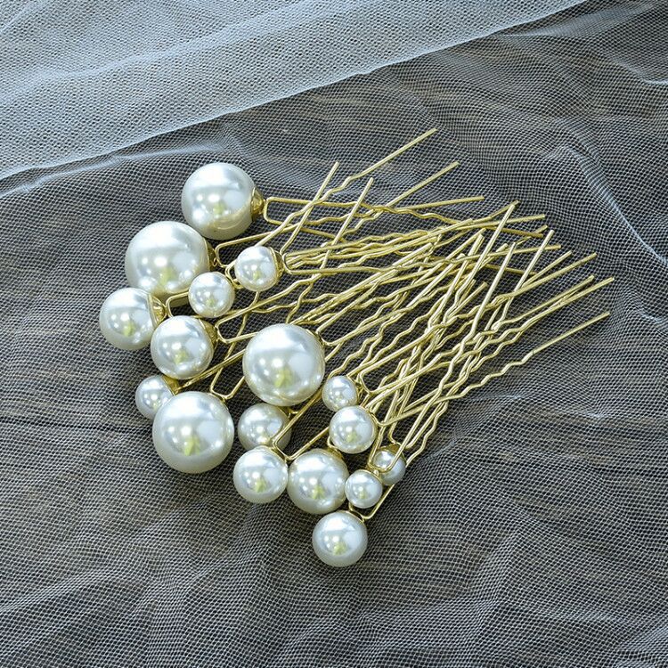 Vintage U Shaped Pearl Hairpins Bridal Accessories
