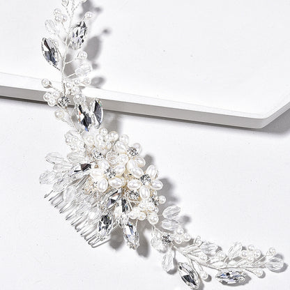 European Style Pearl Wedding Hair Comb Bridal Hairpiece