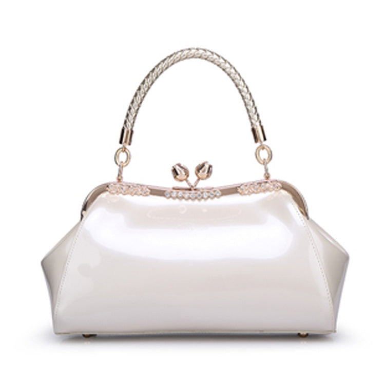 Fashionable Patent Leather Handbag for Women - Evening Bag