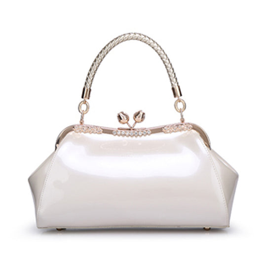 Fashionable Patent Leather Handbag for Women - Evening Bag