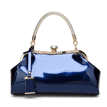 Fashionable Glossy Red Handbag for Brides