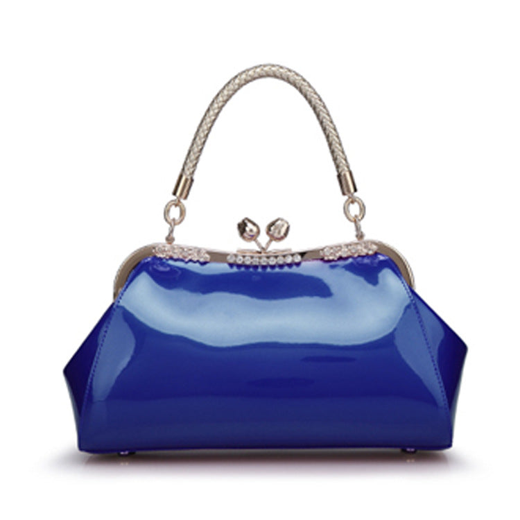 Fashionable Patent Leather Handbag for Women - Evening Bag