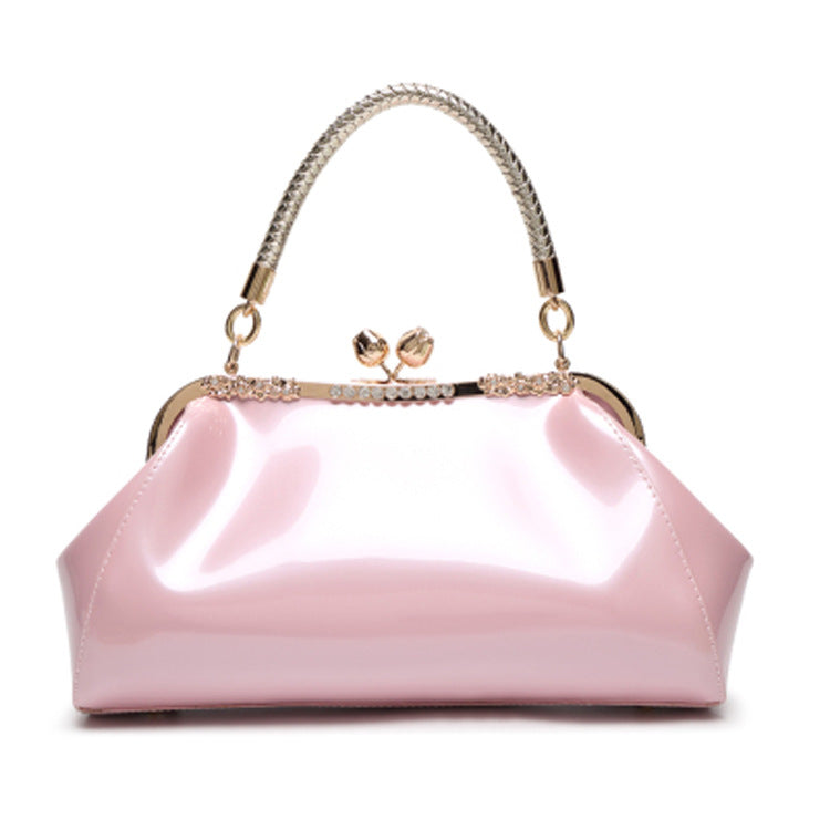 Fashionable Patent Leather Handbag for Women - Evening Bag
