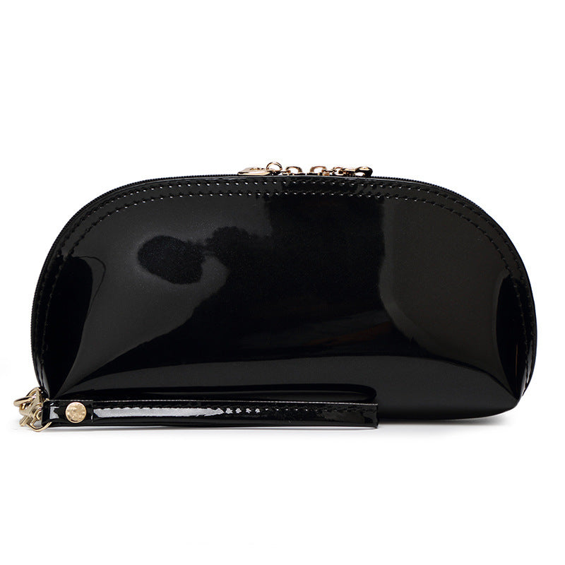 Shiny Patent Leather Clutch Bag Waterproof Smartphone Pouch