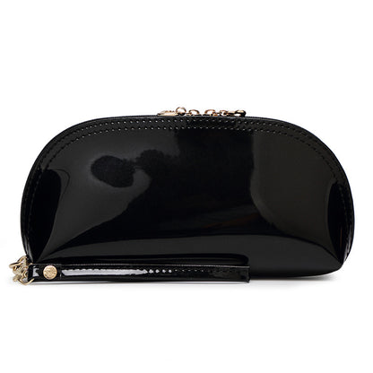 Shiny Patent Leather Clutch Bag Waterproof Smartphone Pouch