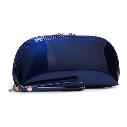 Shiny Patent Leather Clutch Bag Waterproof Smartphone Pouch