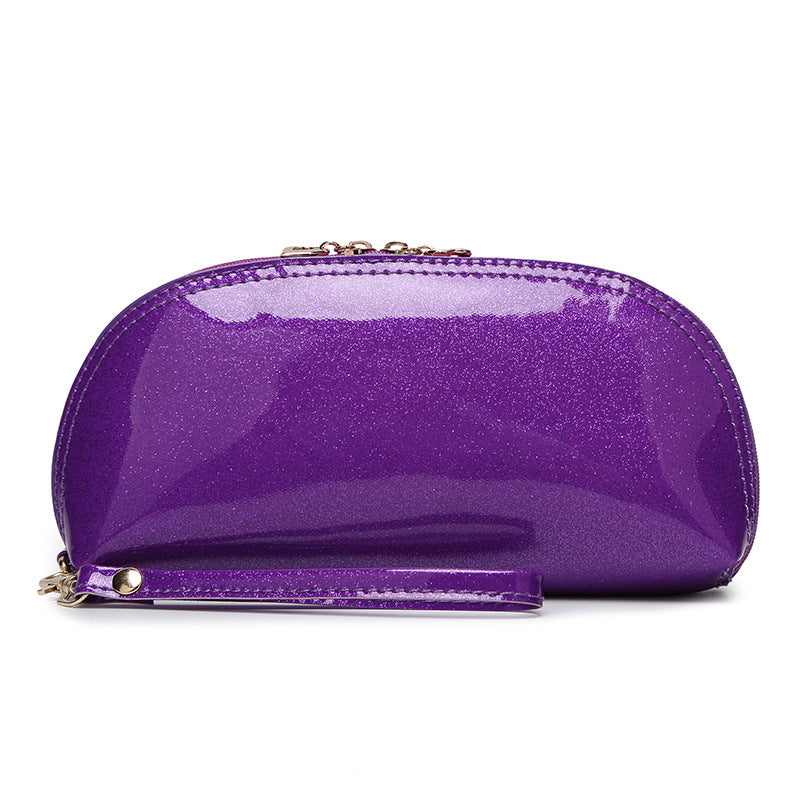 Shiny Patent Leather Clutch Bag Waterproof Smartphone Pouch