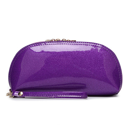 Shiny Patent Leather Clutch Bag Waterproof Smartphone Pouch