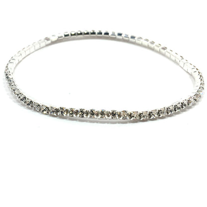Sparkling Crystal Anklet Bracelet European American Style Silver Gold