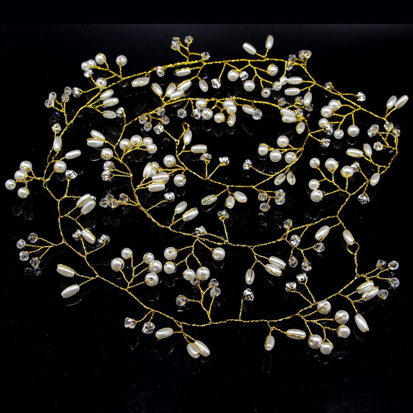 Handmade Pearl Headband Wedding Hairpiece
