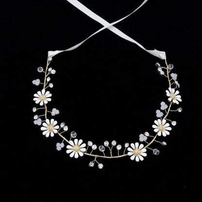 Handmade Floral Pearl Bridal Headband