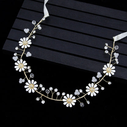 Handmade Floral Pearl Bridal Headband