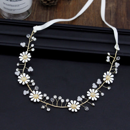 Handmade Floral Pearl Bridal Headband