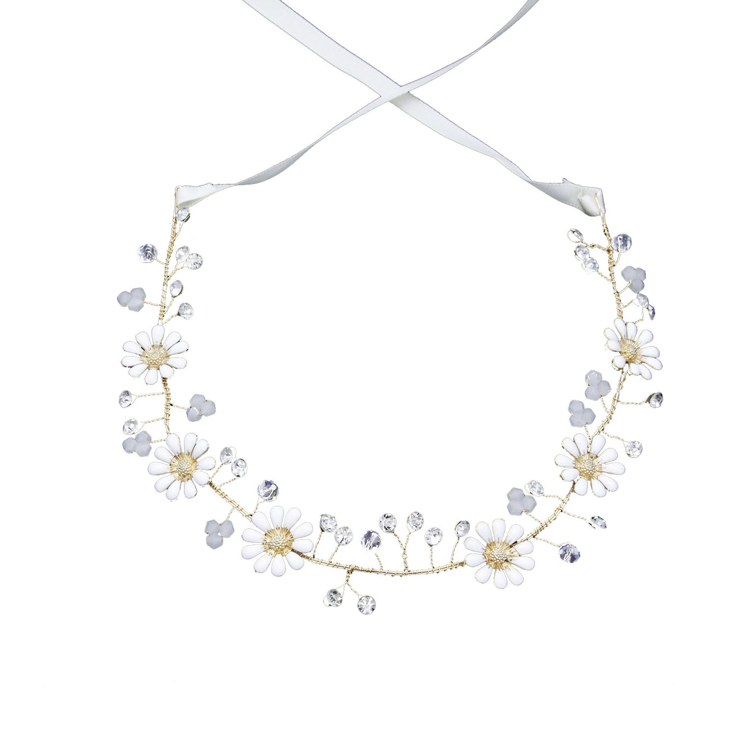 Handmade Floral Pearl Bridal Headband