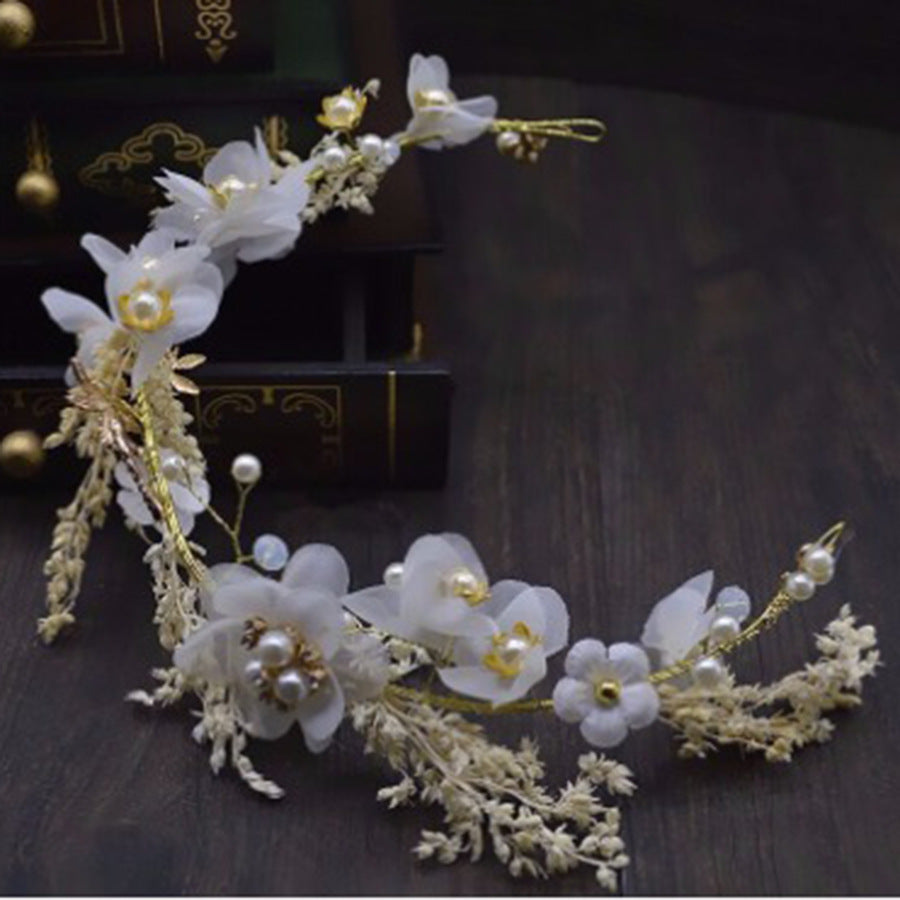 Dried Flower Bridal Flower Crown Hair Accessory