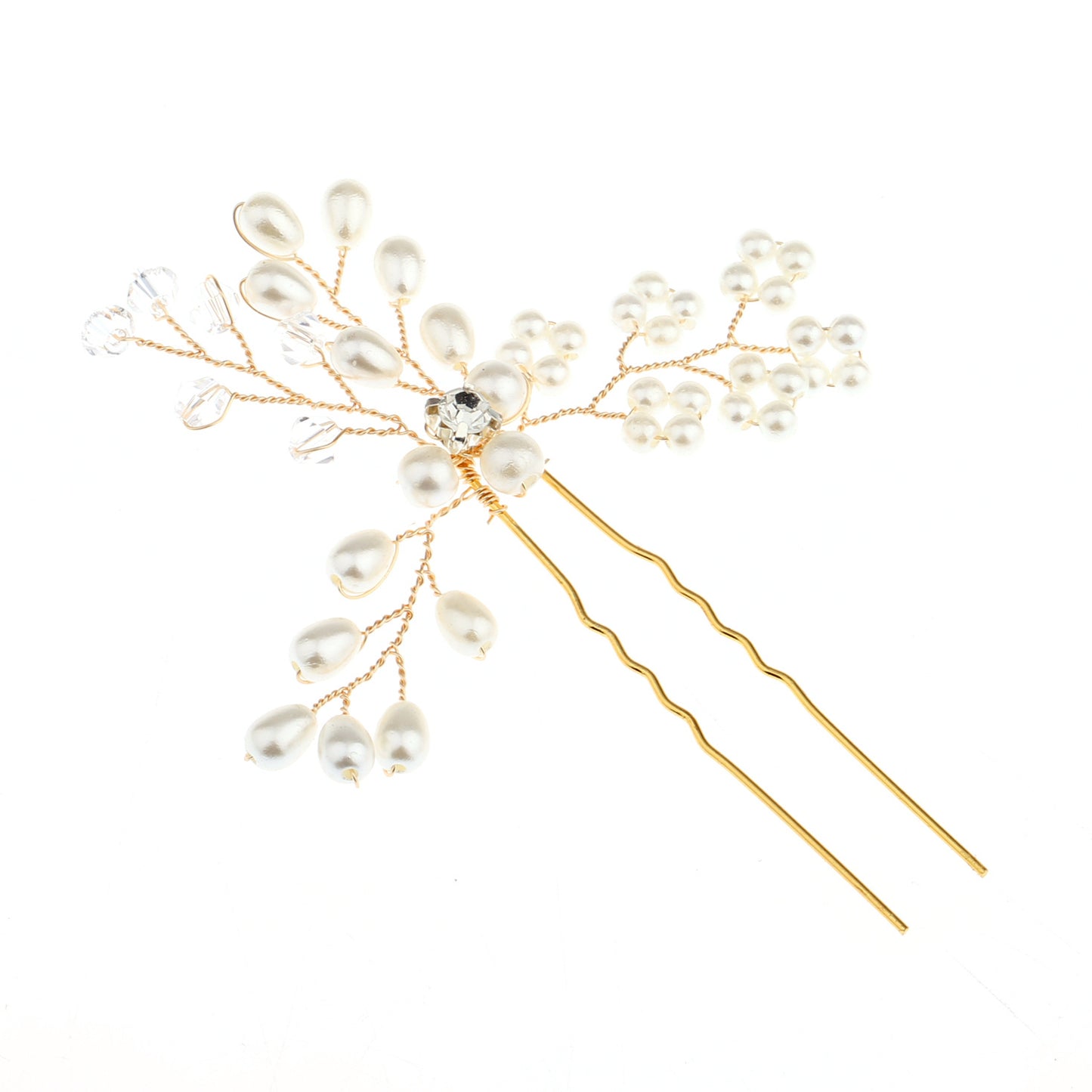 Handmade Pearl Hairpin Bridal Headpiece Wedding Hair Accessory