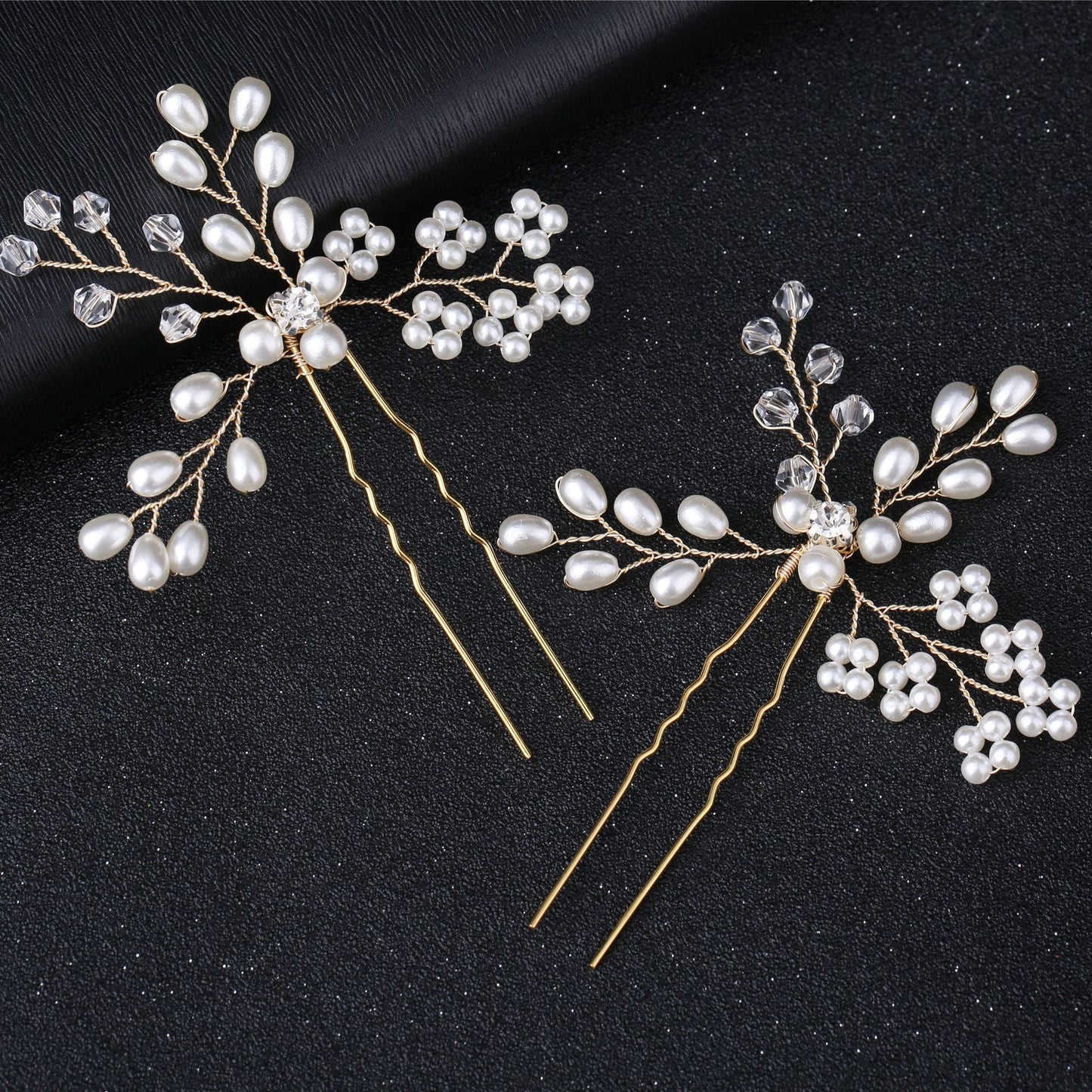Handmade Pearl Hairpin Bridal Headpiece Wedding Hair Accessory