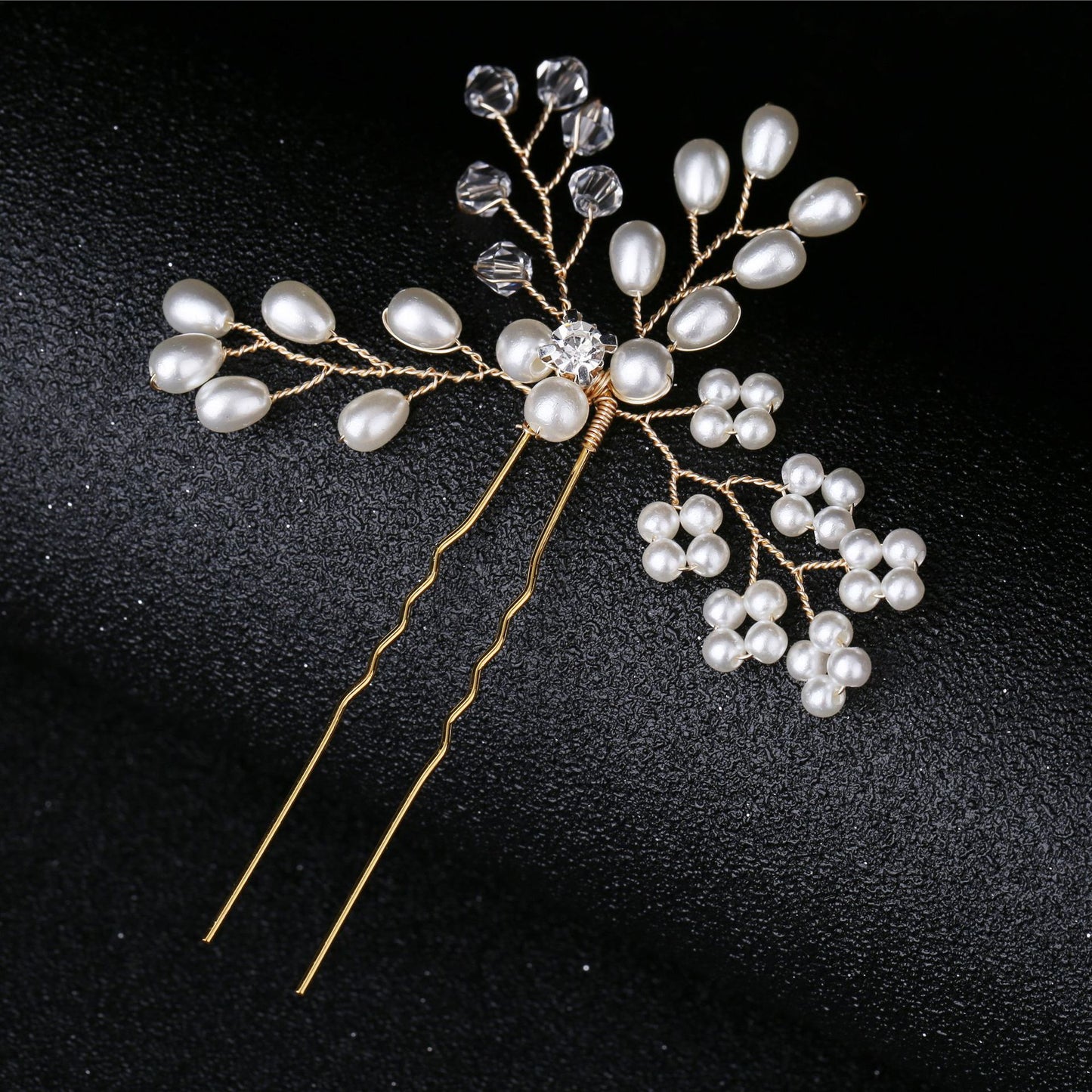 Handmade Pearl Hairpin Bridal Headpiece Wedding Hair Accessory