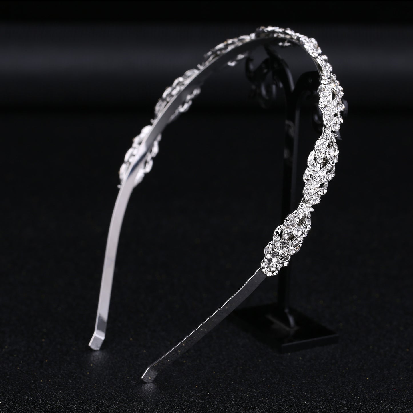 Trendy Rhinestone Crown Headband Fashion Bridal Accessory