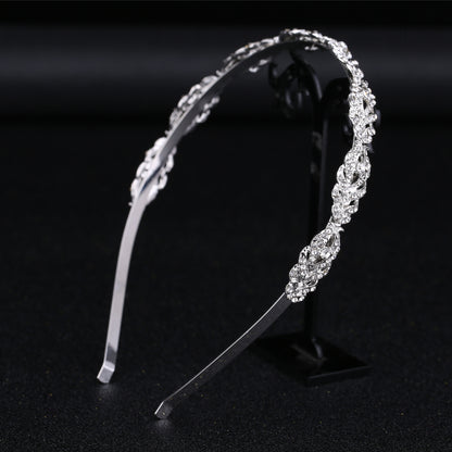 Trendy Rhinestone Crown Headband Fashion Bridal Accessory