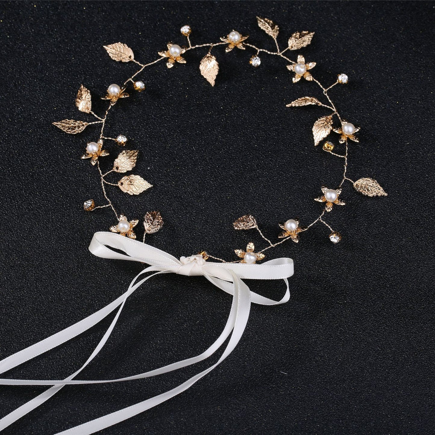 Baroque Gold Leaf Bridal Headband Hair Accessory