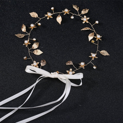 Baroque Gold Leaf Bridal Headband Hair Accessory