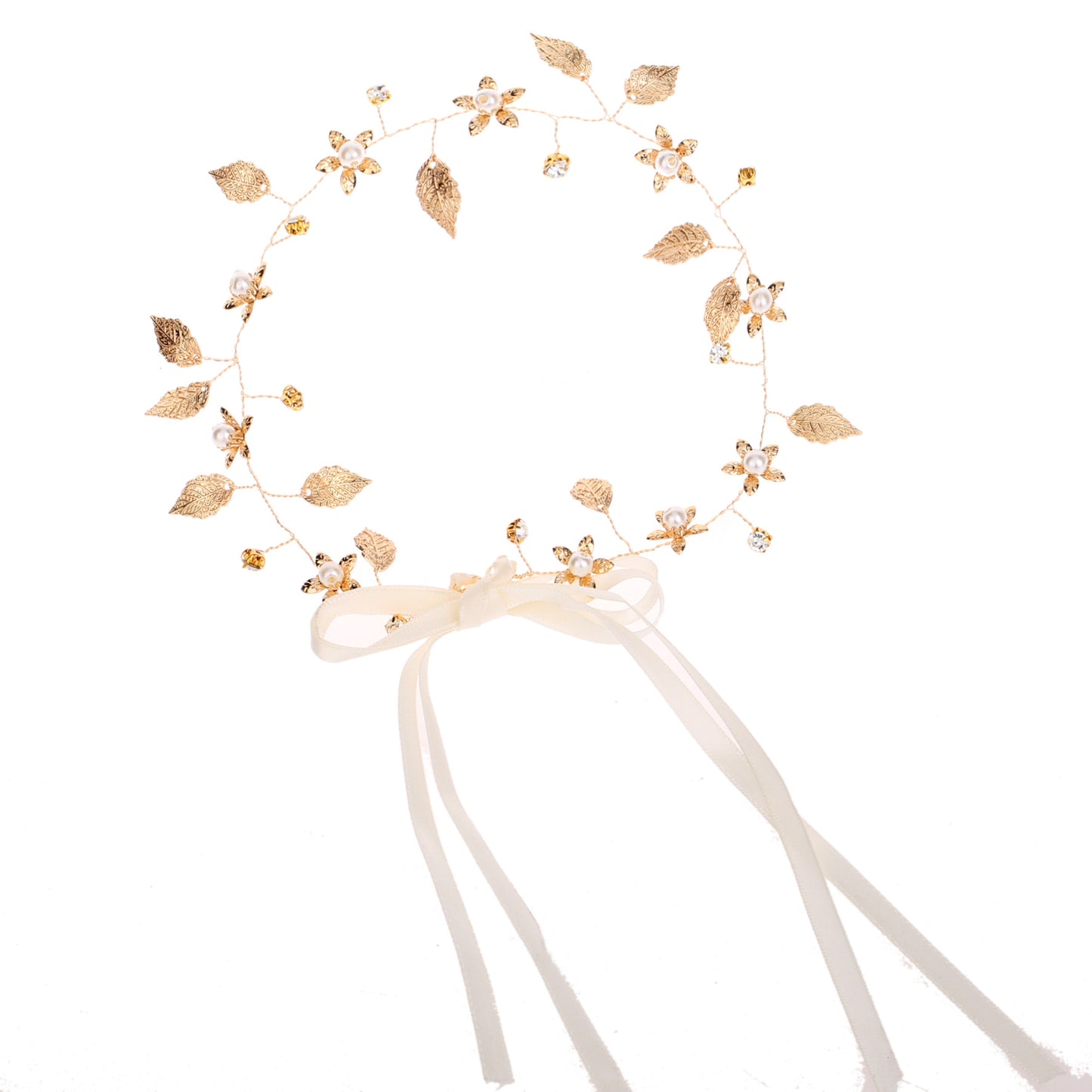 Baroque Gold Leaf Bridal Headband Hair Accessory