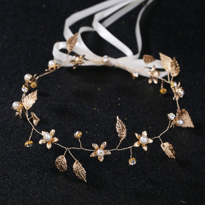 Baroque Gold Leaf Bridal Headband Hair Accessory