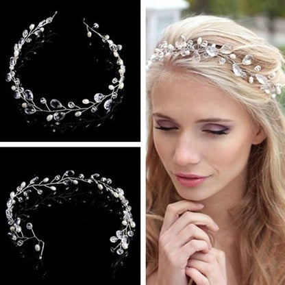 Handmade Pearl Headband Wedding Hairpiece