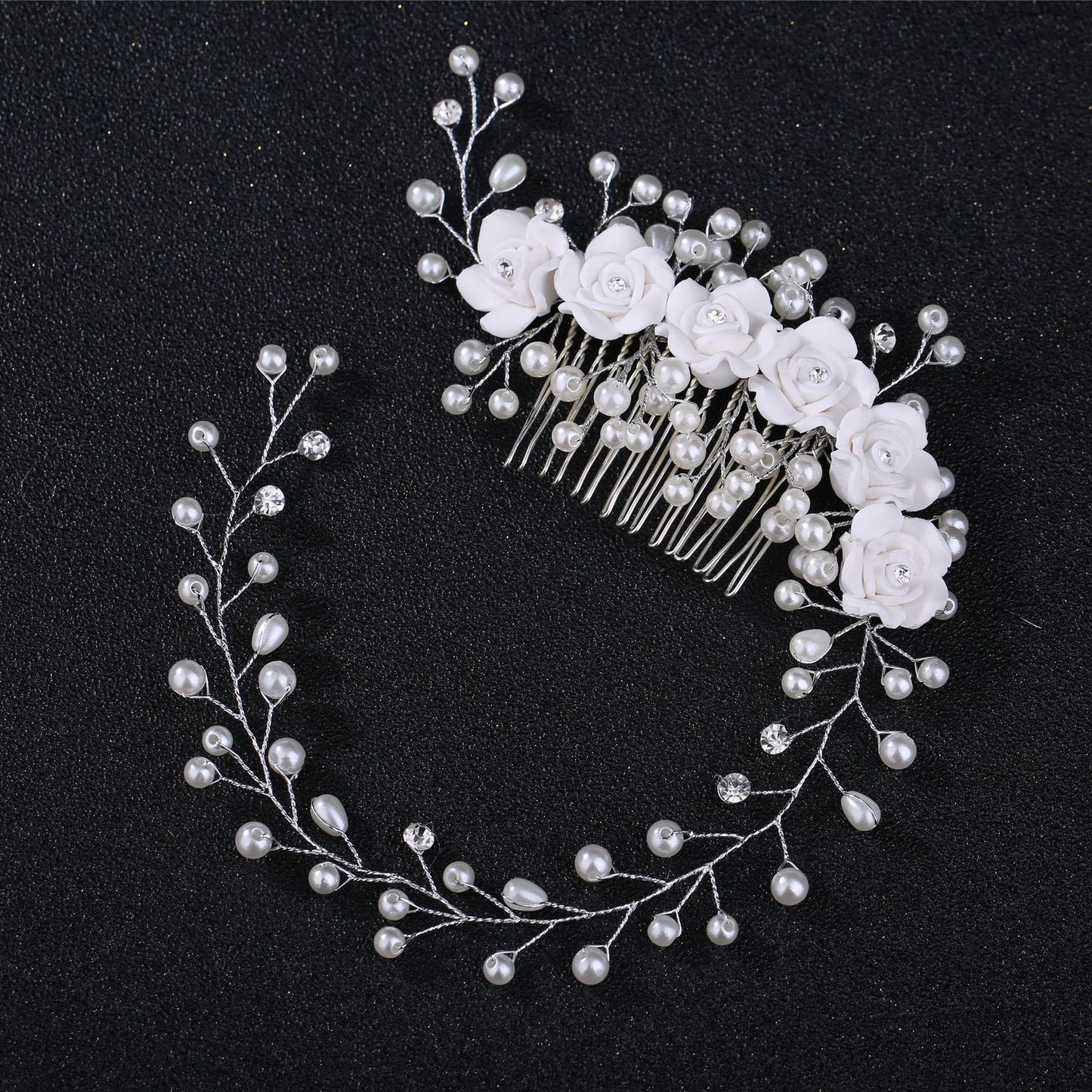 Handmade Pearl Headband Wedding Hairpiece