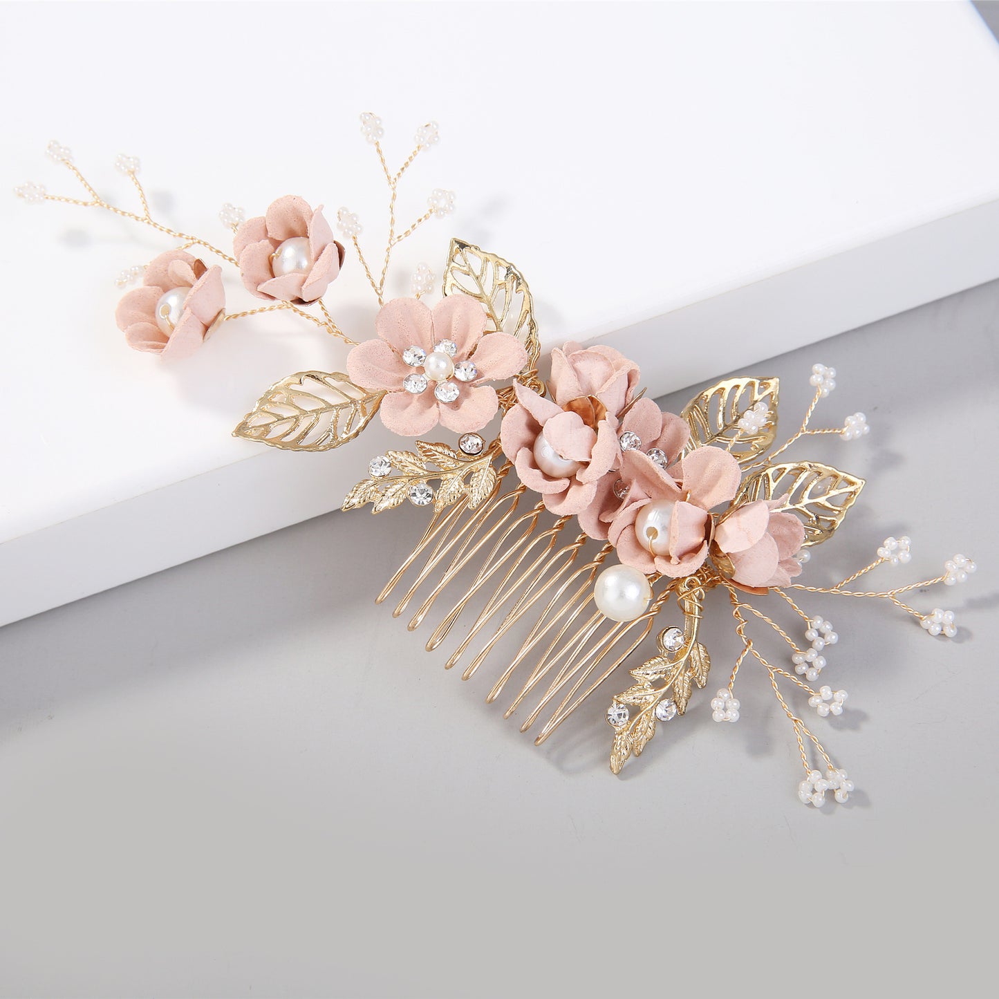 Bridal Blue Flower Hairpin Forest Inspired Wedding Hairpiece