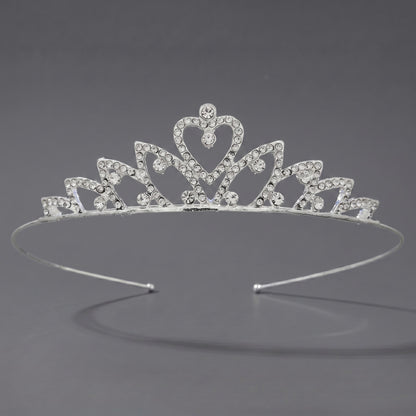 Luxury Rhinestone Princess Crown Headpiece for Birthdays and Weddings