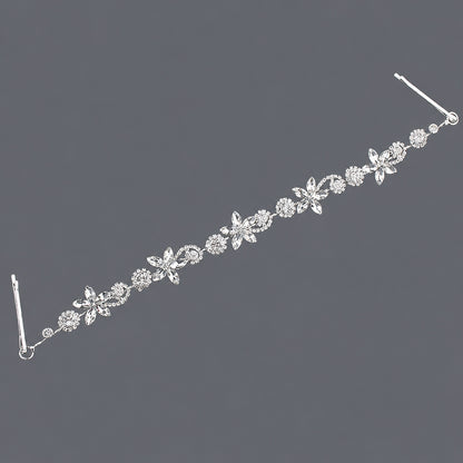 Elegant Floral Hairband with Rhinestones for Any Occasion