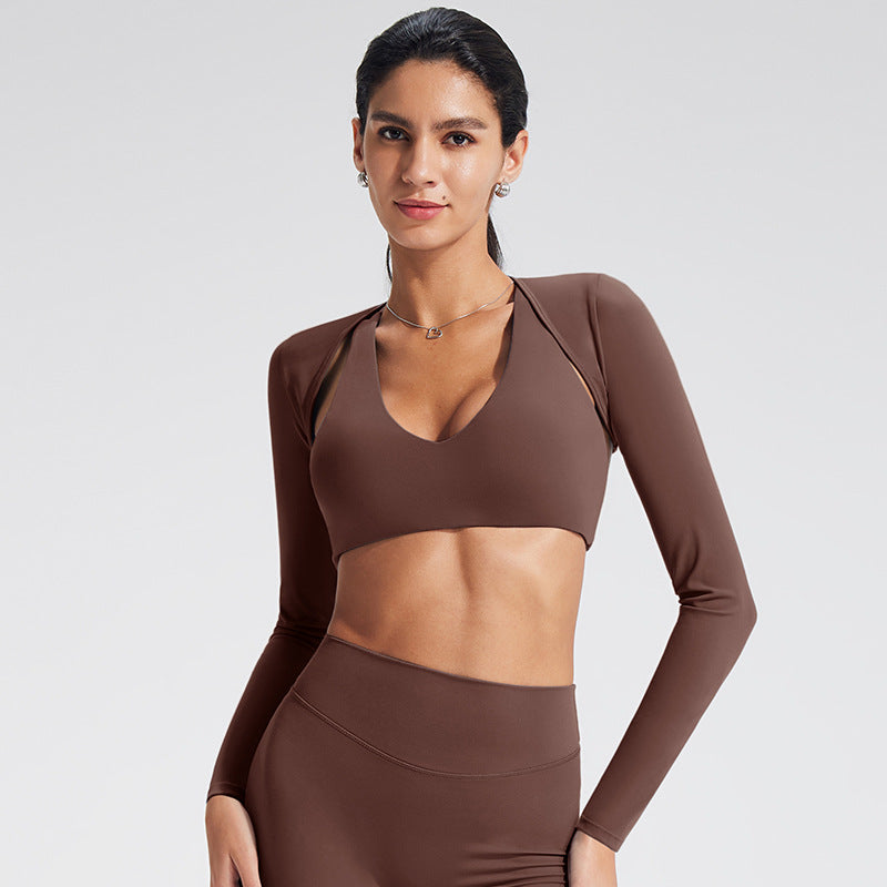 Lightweight Long Sleeve Yoga Shrug for Women