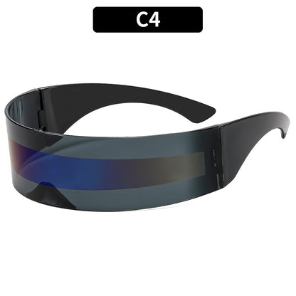 Futuristic Cyberpunk Oversized Sunglasses Trendy Party Shades