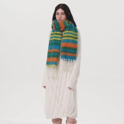 Woven Plaid Scarf for Women – Warm and Stylish