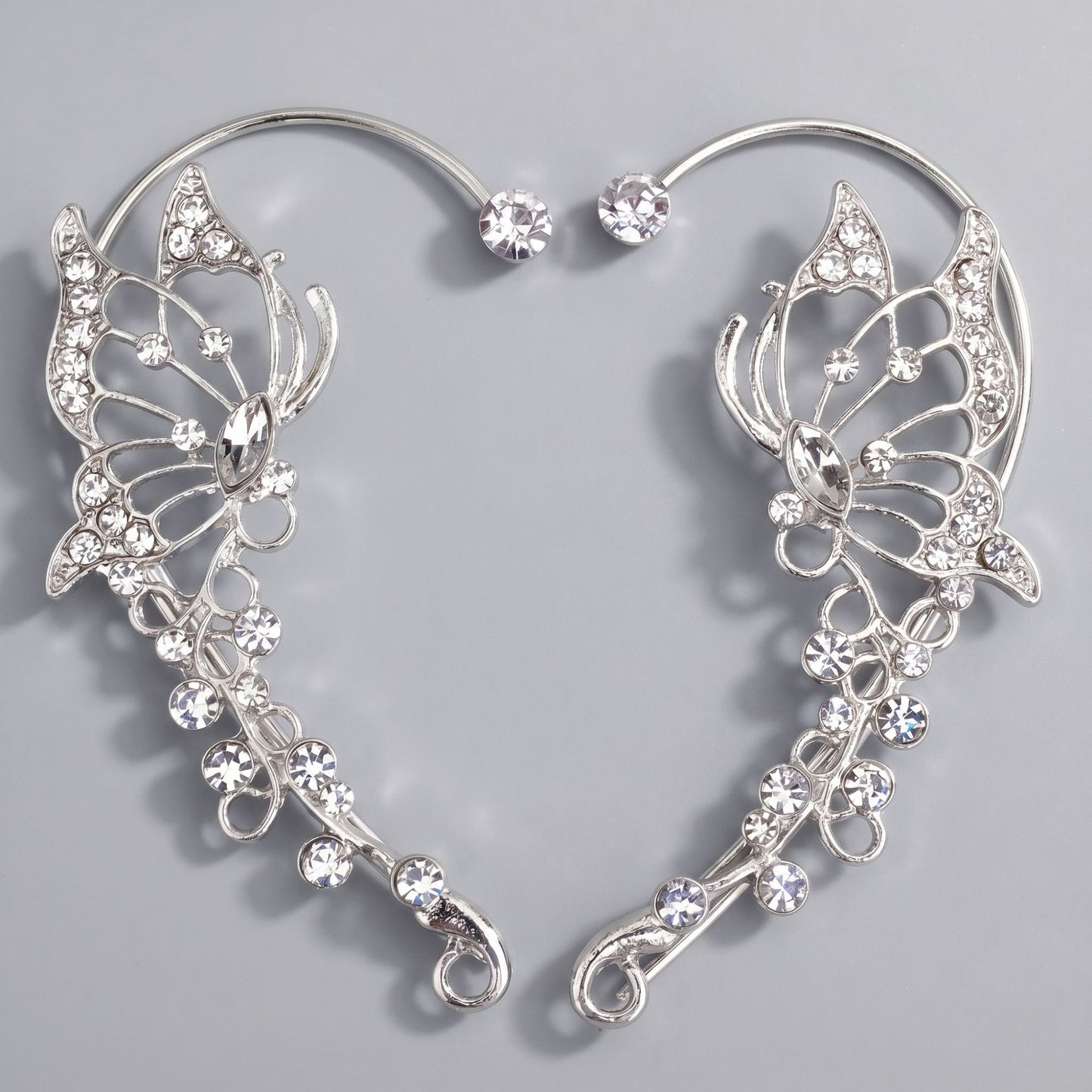 Handcrafted Pearl and Crystal Floral Earrings - Elegant and Versatile Accessories