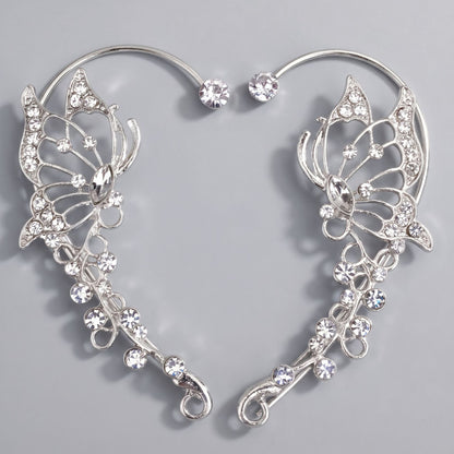 Handcrafted Pearl and Crystal Floral Earrings - Elegant and Versatile Accessories