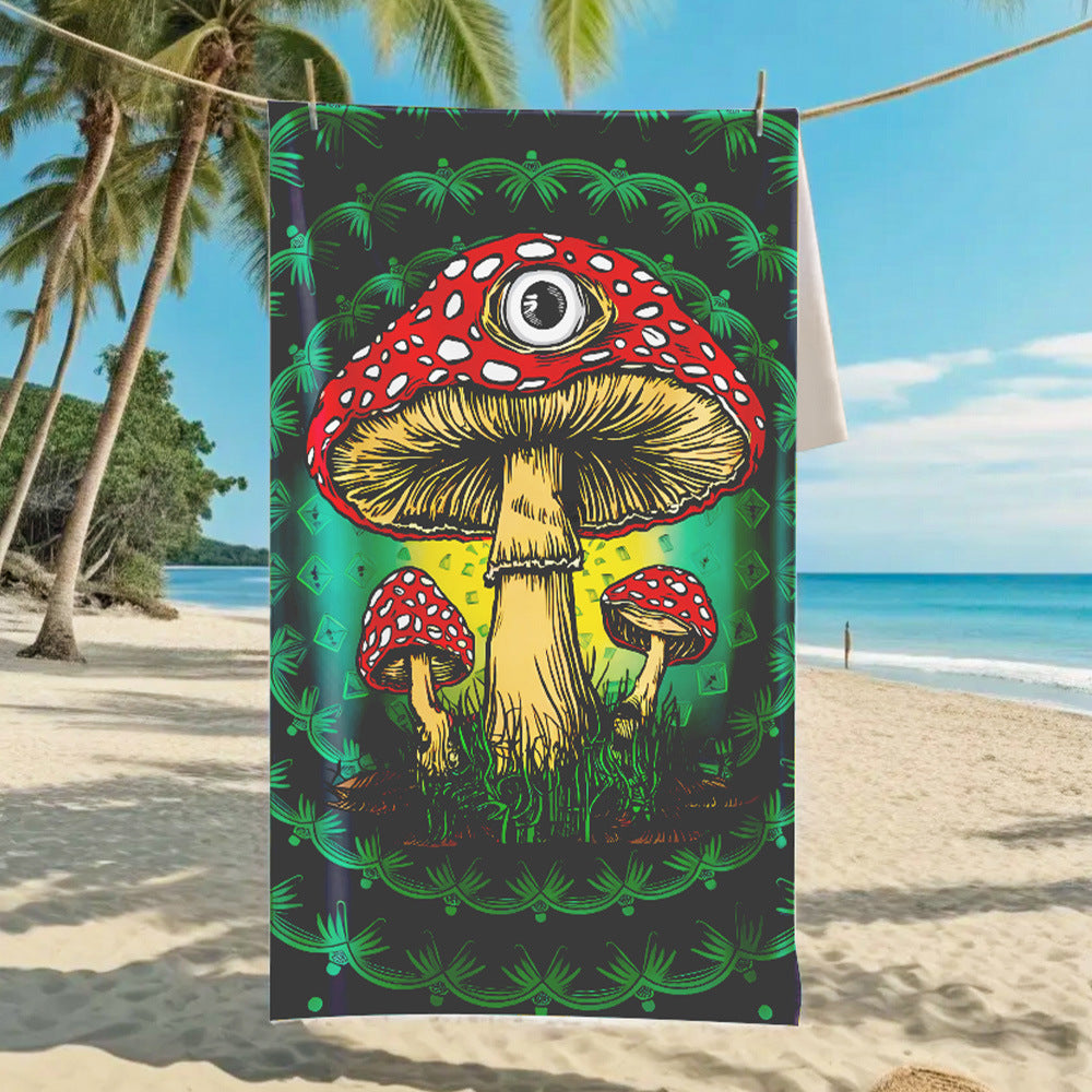 Ultra-Fine Microfiber Beach Towel Quick-Dry Bath Towel