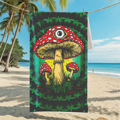 Customizable Turtle Print Beach Towel Ultra-Soft Microfiber Bath Towel